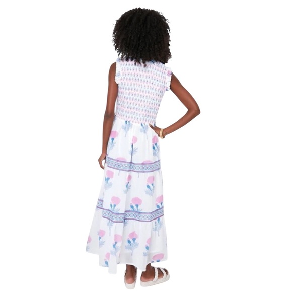 NEW Oliphant Sleeveless Smocked Maxi. Aptos Blue. S.
NWT. - Picture 3 of 12